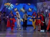 'Showtime' hosts don superhero costumes