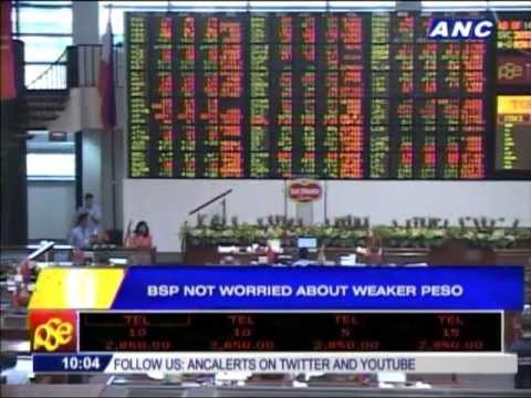 BSP not worried about weaker peso