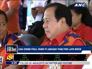 Comelec fines irk UNA