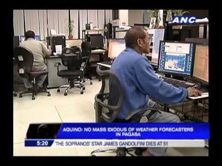 PNoy: No mass exodus of weathermen