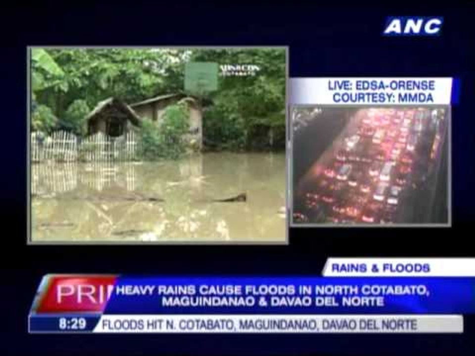 Heavy rains trigger Mindanao floods