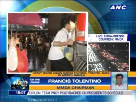 Heavy rains cause floods, traffic jams anew in Metro Manila