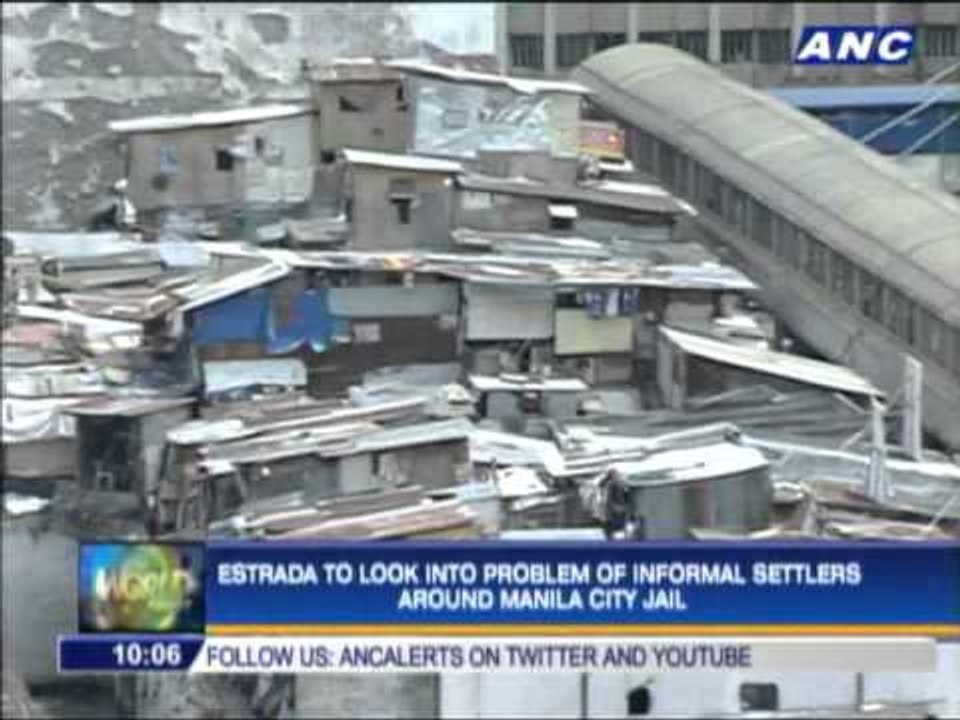 Erap to check informal settlers near city jail