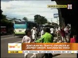Traffic enforcer, jeepney driver engage in fist fight