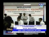 PNoy inspects 1st new airport under his term