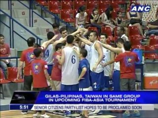 Gilas, Taiwain grouped together in FIBA Asia