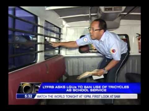 LGUs urged to ban use of tricycles as school service