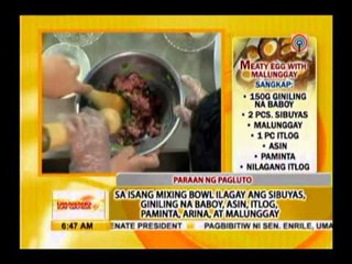 Recipe  Meaty egg with malunggay