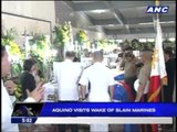 PNoy visits wake for slain Marines