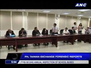 PH, Taiwan exchange forensic reports