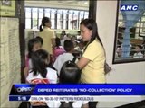 DepEd reiterates 'nocollection' policy in public schools