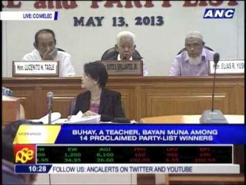 Comelec proclaims 14 party-list winners