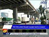 FPIC pipe-laying project causes traffic in Makati