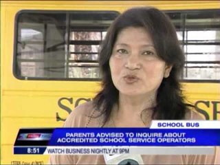 Advice to parents: Choose school bus service wisely