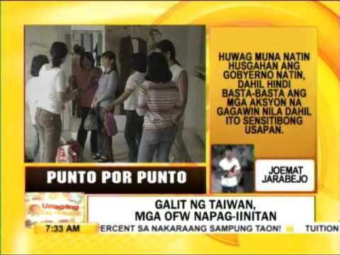 Punto por Punto: Galit ng Taiwan, mga OFW napag-iinitan