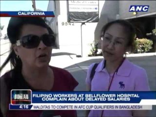 Filipino nurses in California complain about delayed salaries
