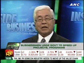 Businessmen urge Aquino gov't to speed up projects