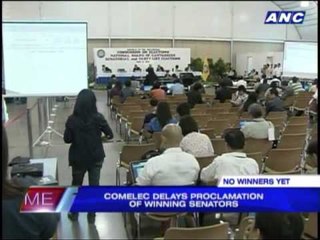 Close races, 'technical issues' delay senators' proclamation