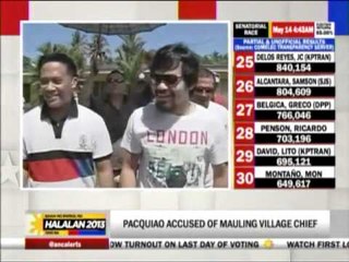 Pacquiao accused of beating up village chief