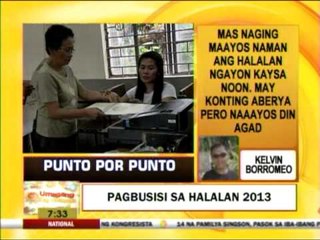 Punto por Punto: Pagbusisi sa Halalan 2013