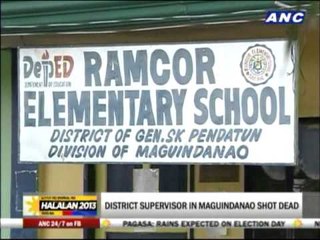 District supervisor in Maguindanao shot dead