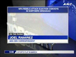 NPA rebels attack poll convoys in Mindanao