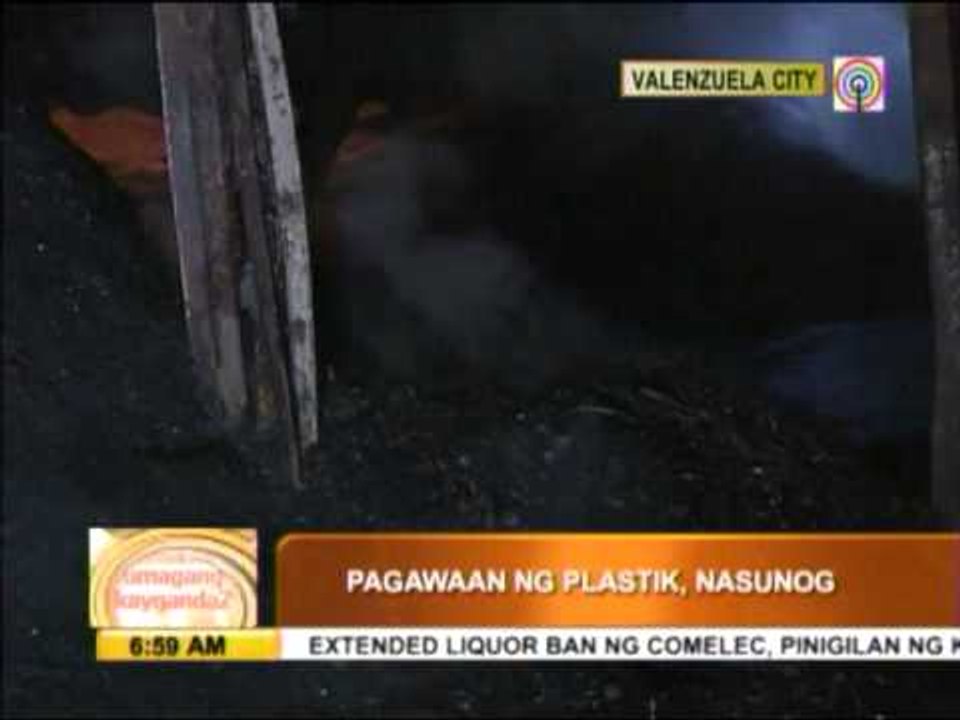 Valenzuela plastics factory razed by fire