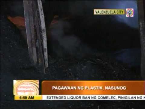 Valenzuela plastics factory razed by fire