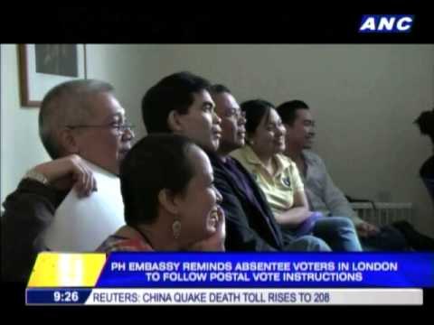 Reminders for absentee voters in London