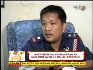 Thief, in underwear, breaks into house in Pampanga