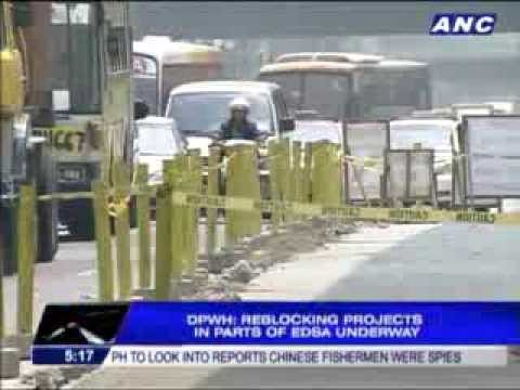 Reblocking projects along EDSA underway