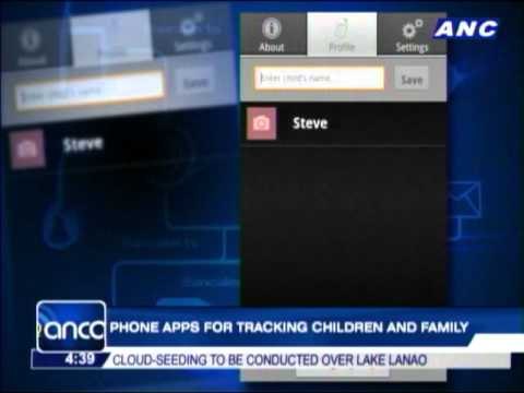 Phone apps for tracking children and family