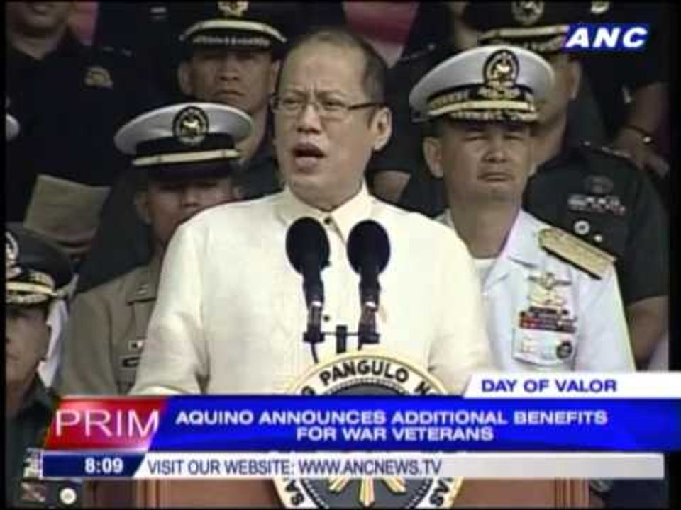 War vets get good news from PNoy
