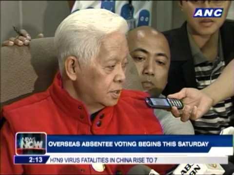 Overseas absentee voting starts Saturday
