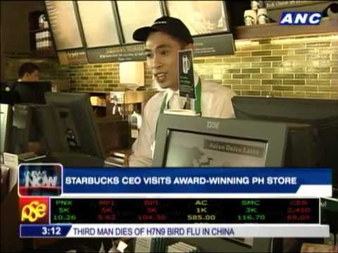 Starbucks CEO visits store branch at Rockwell Grove