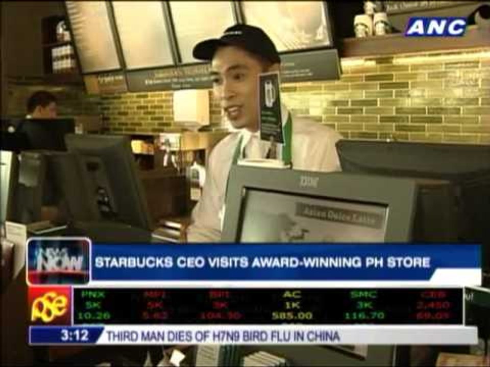 Starbucks CEO visits store branch at Rockwell Grove