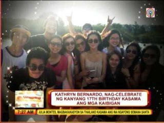 Kathryn celebrates birthday with Daniel