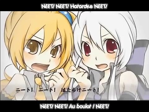 Yowane Haku & Akita Neru - Hatarake! NEET! 【French Sub + romaji】