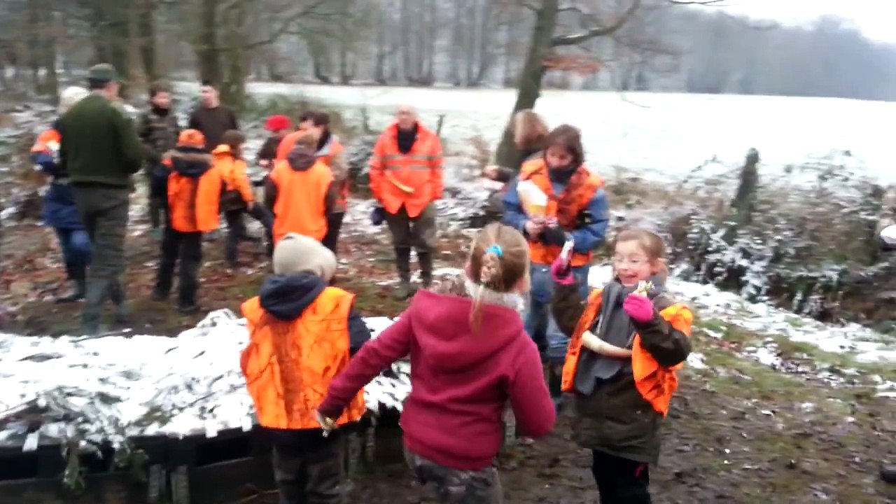 Chasse-reseau : journée découverte pour les enfants à l'amicale des chasseurs de Monthermé.