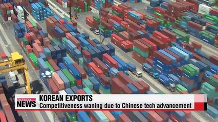 Export competitiveness waning due to China's advancement, unfavorable currency conditions