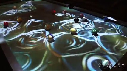 Hard Rock Hotel & Casino "CueLight (tm)" pool table