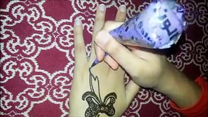 so beautiful butterfly  Mehndi Designs.