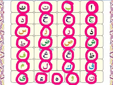 Arabic Alphabets for children tajweed - quranforkids.com