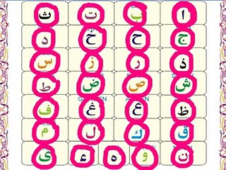 Arabic Alphabets for children tajweed - www.quranforkids.com