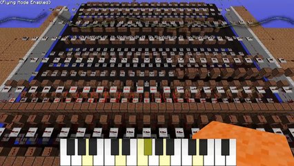 toccata and fugue by Bach in Minecraft Noteblocks - Made by Halfmonty