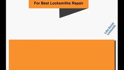 Get help in Emergency from Lake Zurich Locksmith Service