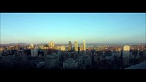 Time lapse Montreal Skyline Sunset, Canada from the Mountain