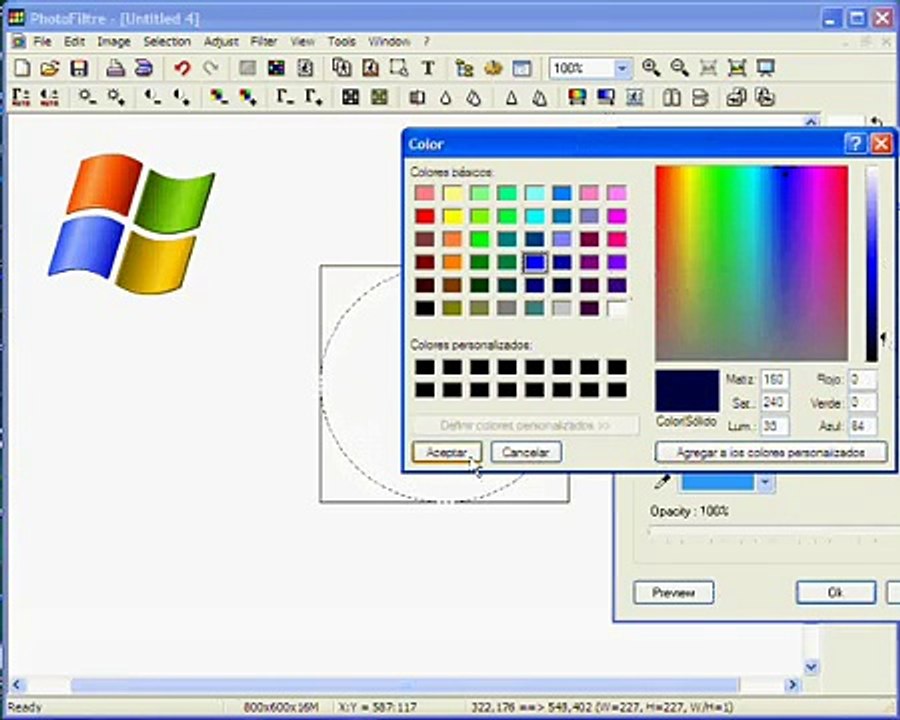 Windows XP logo to Windows Vista logo