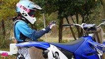 20141108 Practice YZ125 girl first ride
