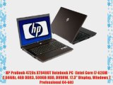 HP ProBook 4720s XT949UT Notebook PC  (Intel Core i7-620M 2.66GHz 4GB DDR3 500GB HDD DVDRW